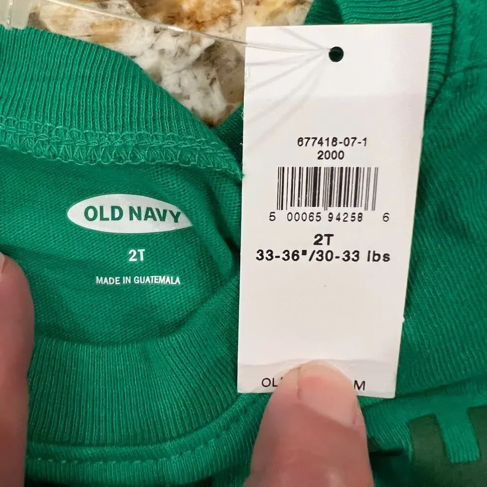 NWT Old Navy Unisex Green W/